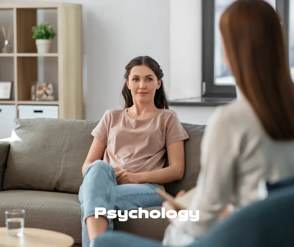 Picture of woman in psychology consult with another woman