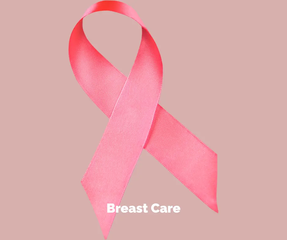 Pink ribbon on a pink background